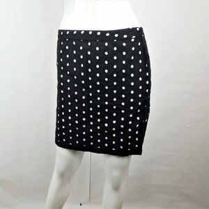 Ann Taylor LOFT Black Eyelet Overlay Pencil Skirt Petite Size 2P